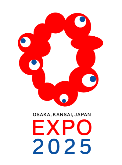 A logo for EXPO 2025 Osaka, Kansai, Japan.